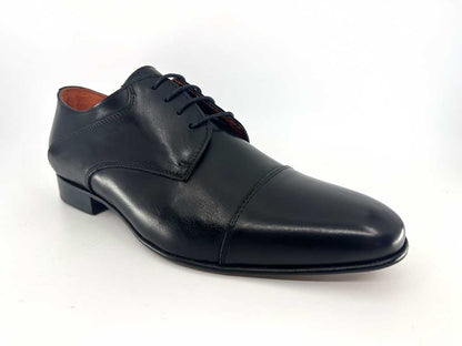 Simon Black Toecap Dress Shoes