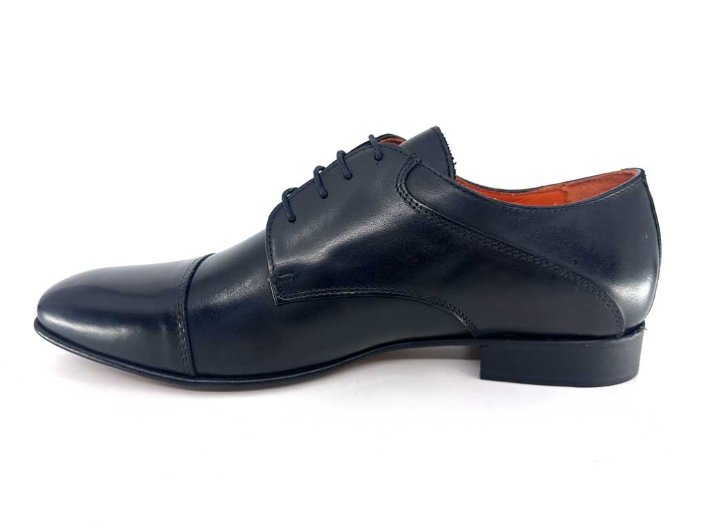 Simon Black Toecap Dress Shoes