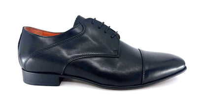 Simon Black Toecap Dress Shoes