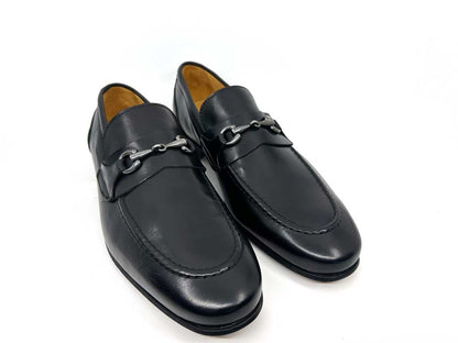 Black Italian Horsebit Loafer