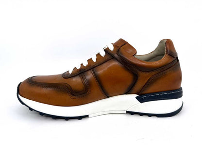 Scott Italian Tan Leather Sneaker