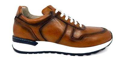 Scott Italian Tan Leather Sneaker