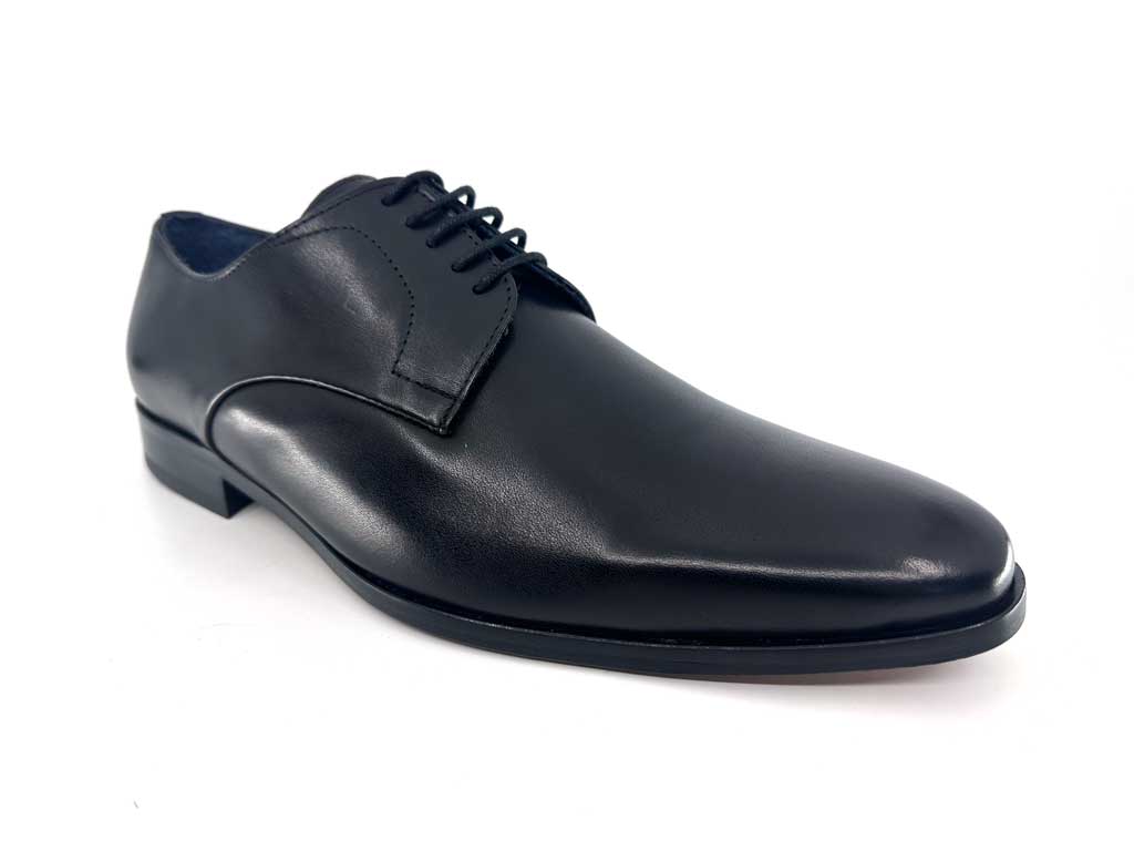 Fabio Black Derby Dress Shoes