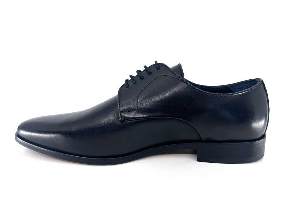 Fabio Black Derby Dress Shoes