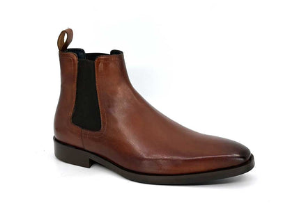 Roman Tan Chelsea Gusset Boots