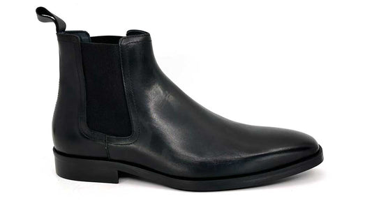 Roman Black Chelsea Gusset Boots