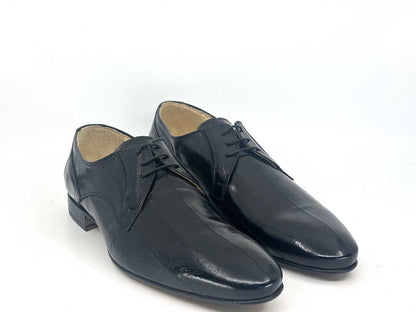 Keith Black Eel Skin Derby Shoe