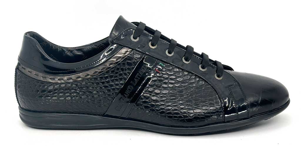 Michael Patent Black Leather Sneaker