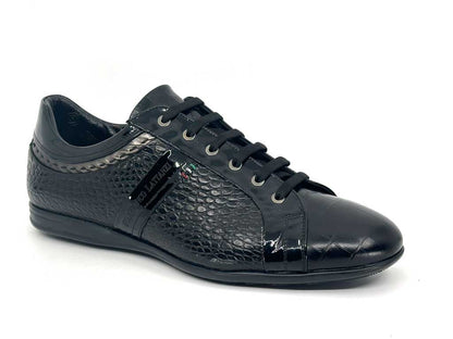 Michael Patent Black Leather Sneaker