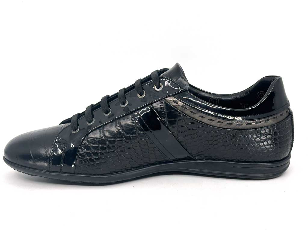 Michael Patent Black Leather Sneaker