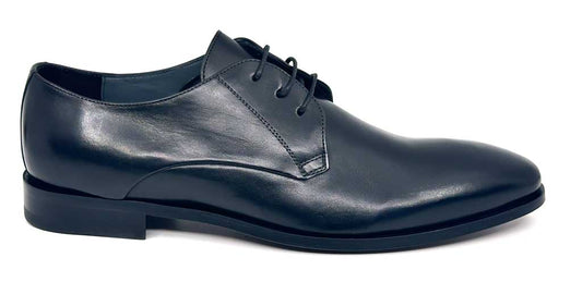 Calpierre Men's Italian Black leather Dress shoe