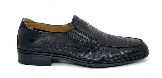 Lawrence Black Men's Leather Driver Shoes