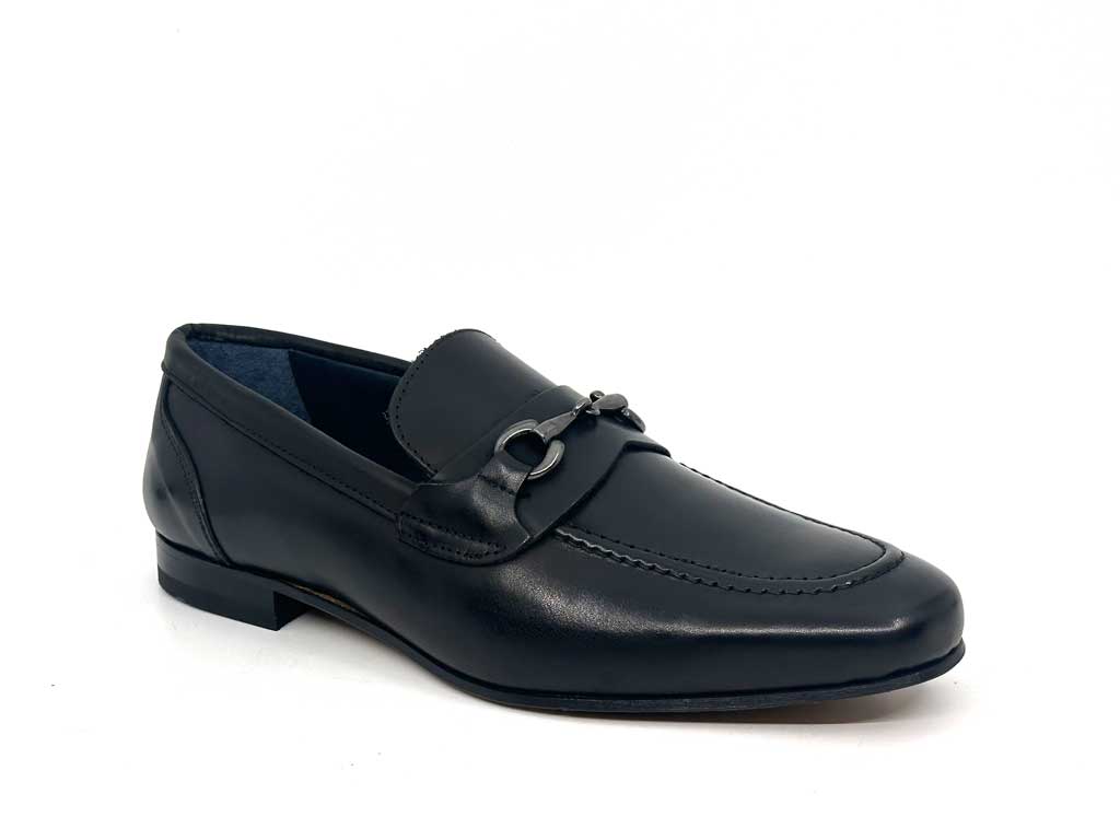 Black Italian Horsebit Loafer