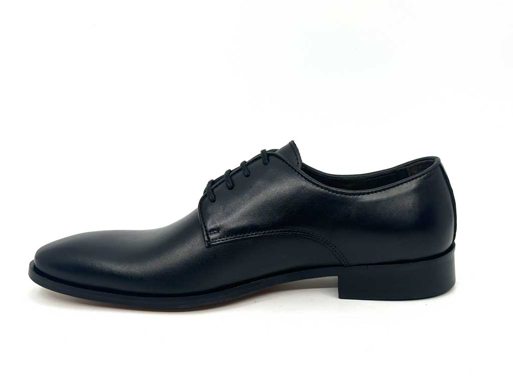 Wesley Black Derby Dress Shoes