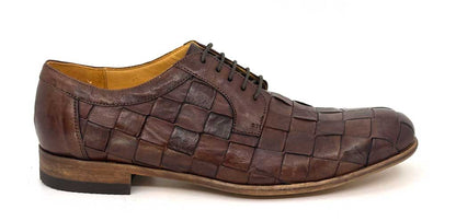 David Brown Woven Derby Shoes