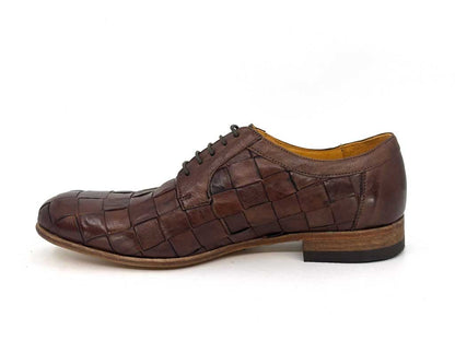 David Brown Woven Derby Shoes