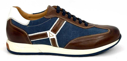 Matteo Dark Brown Men's Leather Sneakers