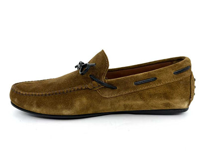 Tristian Mustard Suede Driving Shoes