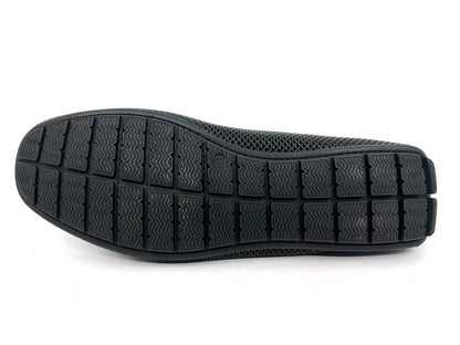 Raul Black Perforated Driving Shoes