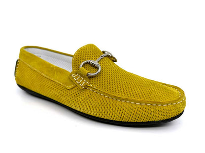 Samuel Yellow Horsebit Driving Shoes