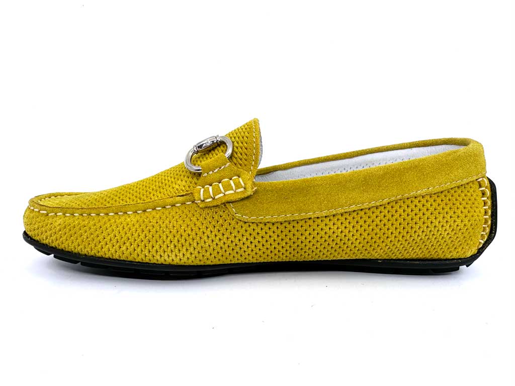 Samuel Yellow Horsebit Driving Shoes