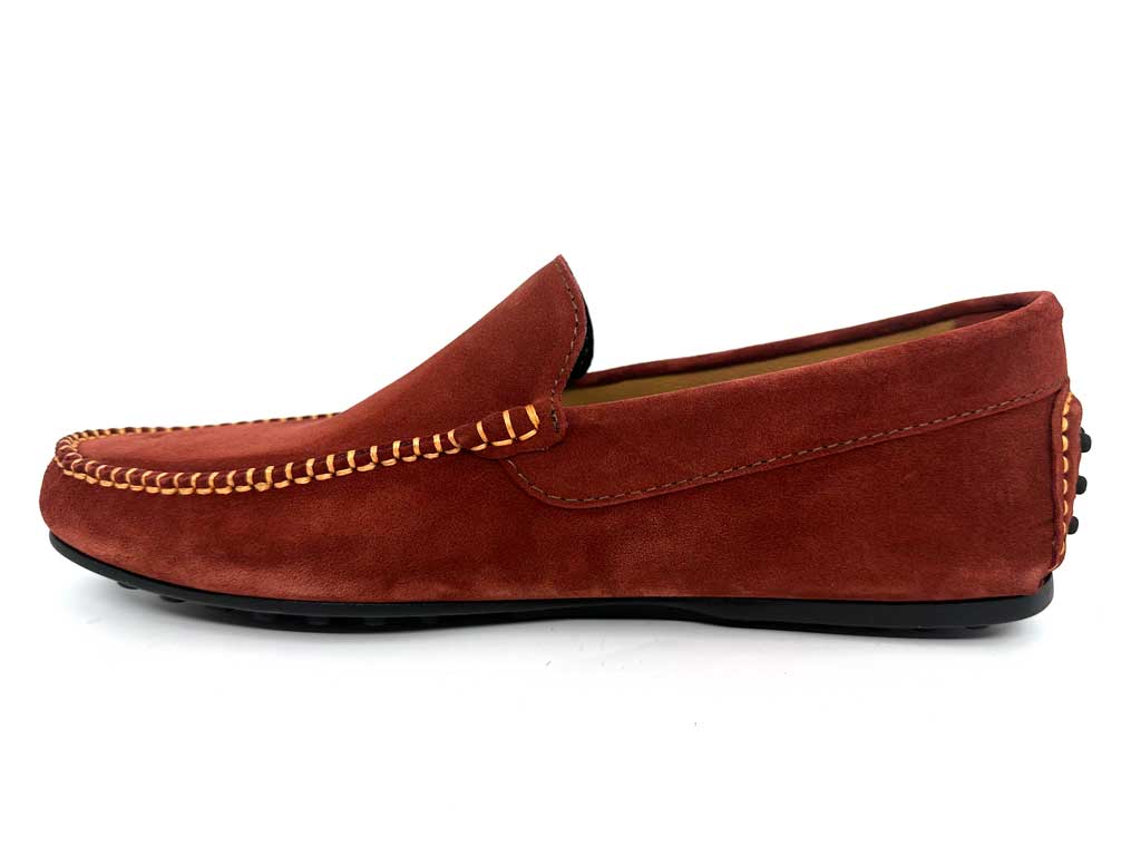 Paul Red Suede Driving Shoes