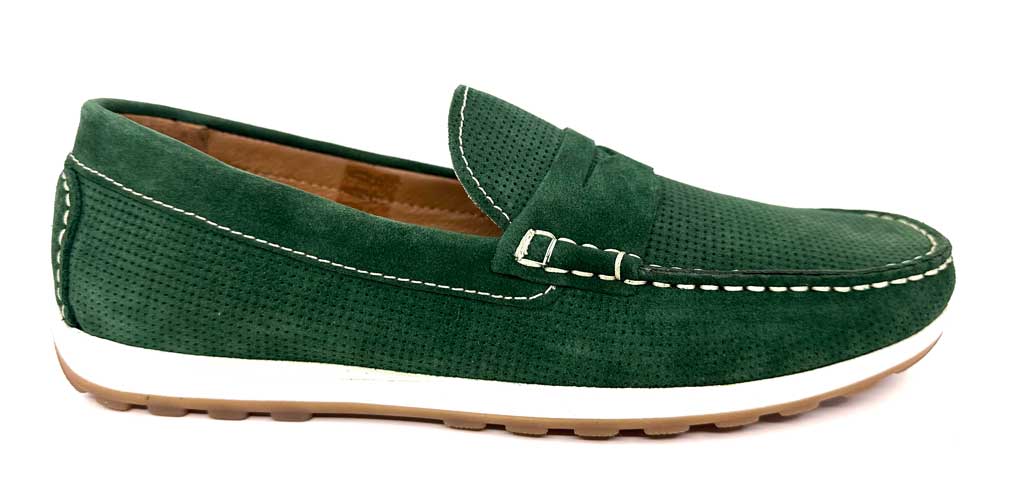 Green Suede Resort Shoes