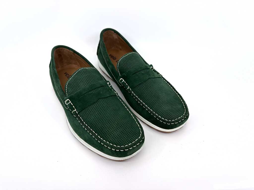 Green Suede Resort Shoes