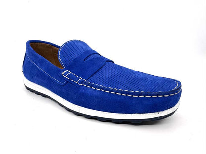 Electric Blue Suede Resort Shoes