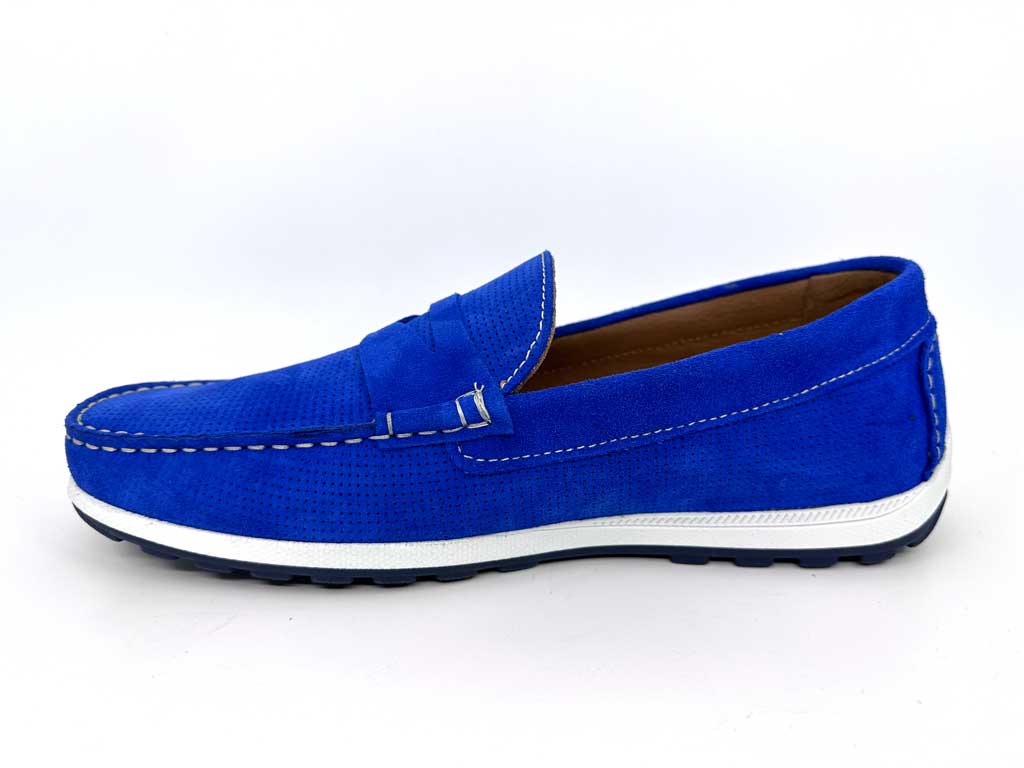 Electric Blue Suede Resort Shoes