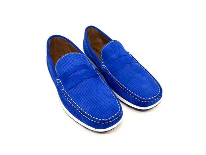 Electric Blue Suede Resort Shoes