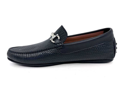 Angelo Black Horsebit Driving Shoes