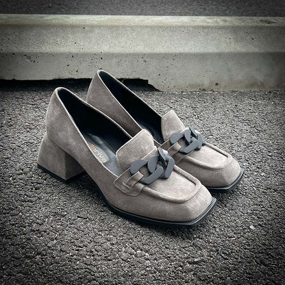 Laura Bellariva Grey Loafers