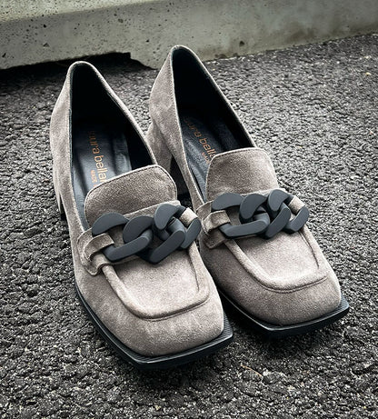 Laura Bellariva Grey Loafers