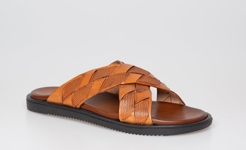 Tan Crossover Sandal