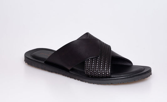 Black Crossover Sandal