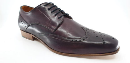 Frank Burgundy Brogue Dress Shoes