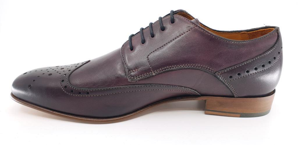 Frank Burgundy Brogue Dress Shoes