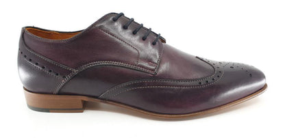 Frank Burgundy Brogue Dress Shoes