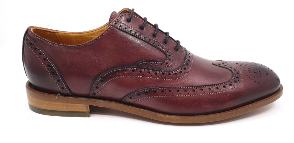 Frank Burgundy Oxford Brogue Shoes